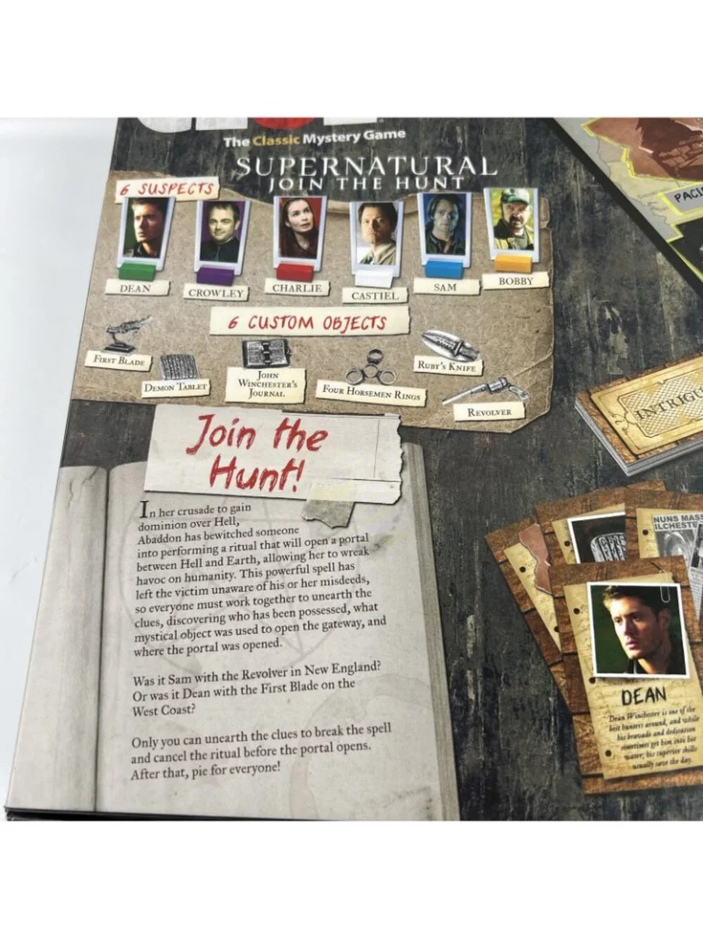 Clue Supernatural Join the Hunt Board Game Sam & Dean Rare 2014 100% Complete